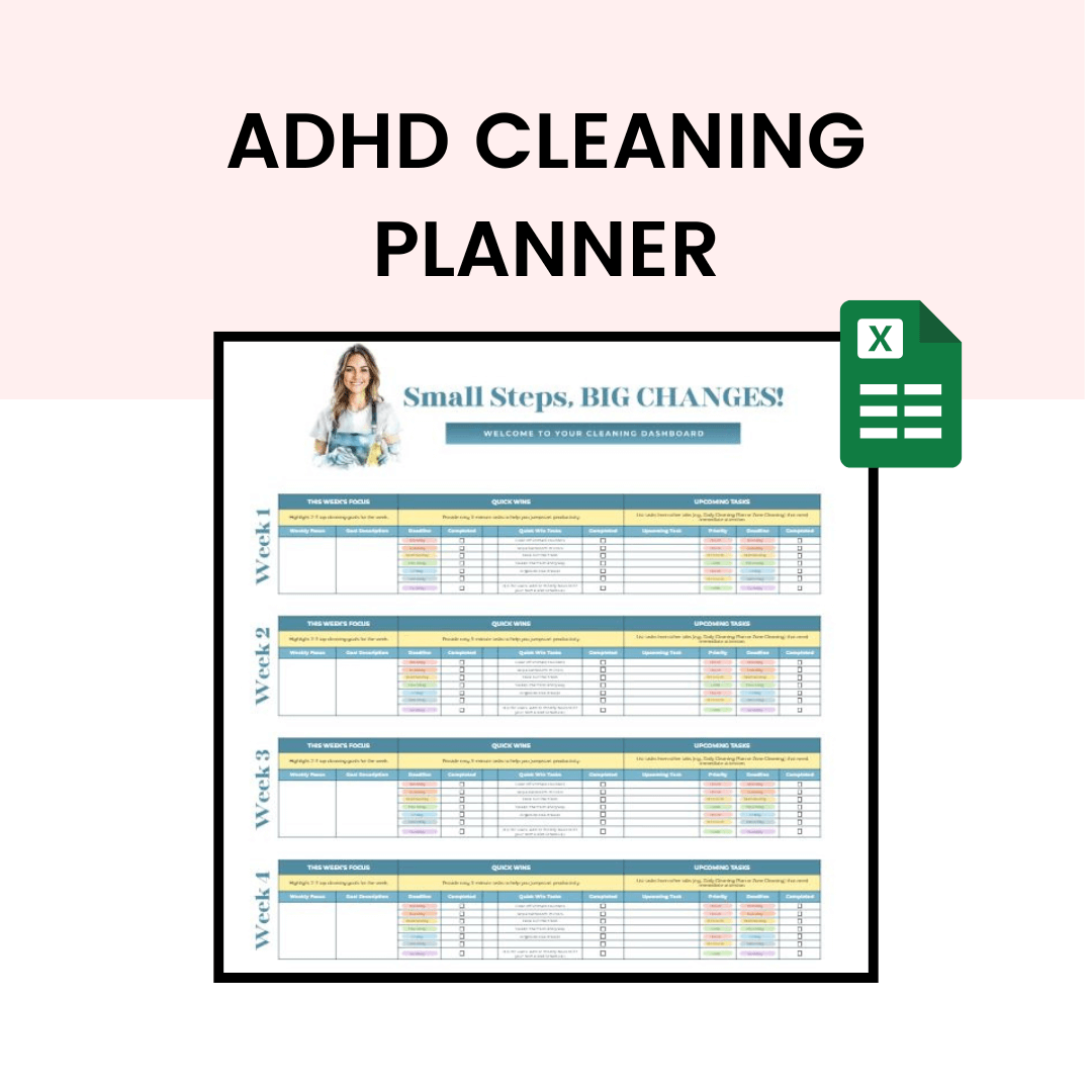 ADHD Cleaning Planner