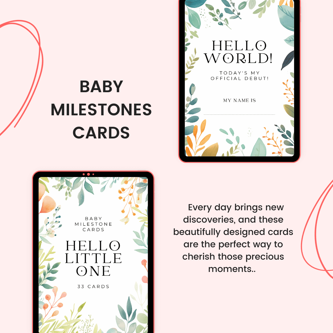 Baby Milestones Cards