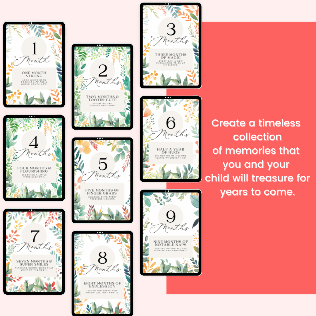 Baby Milestones Cards Images