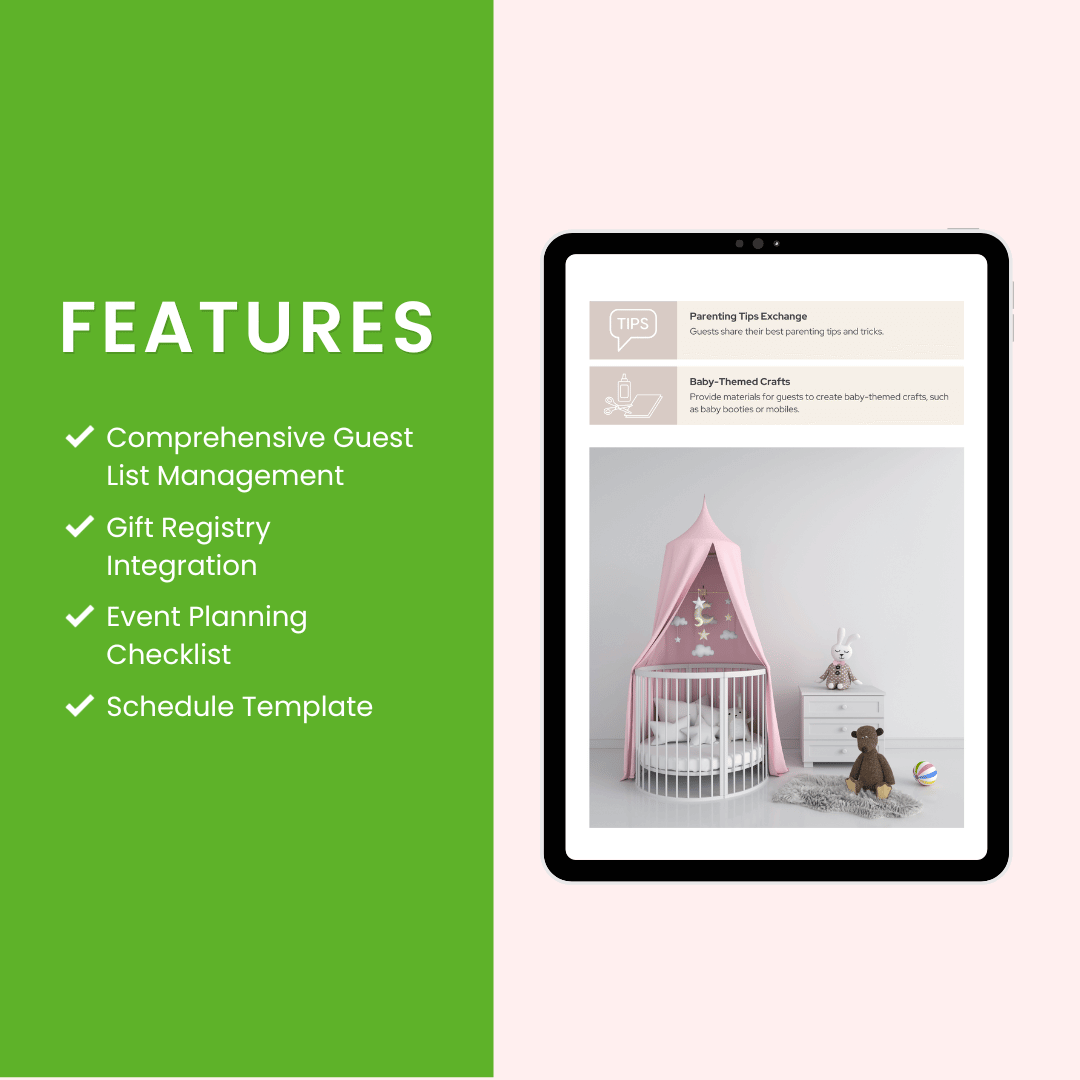 Baby Shower List Must Haves Features