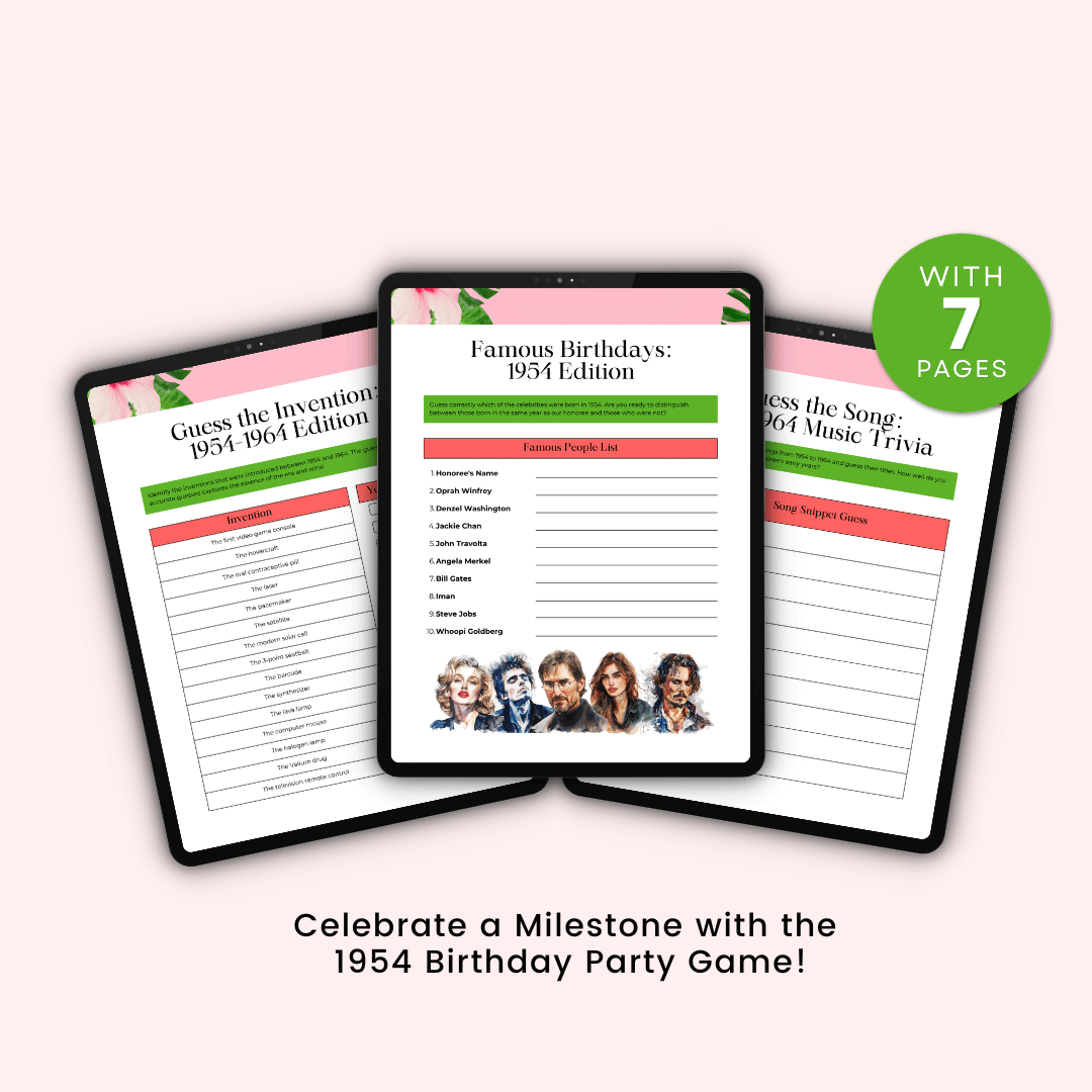 Birthday Party Games For 1954 Images
