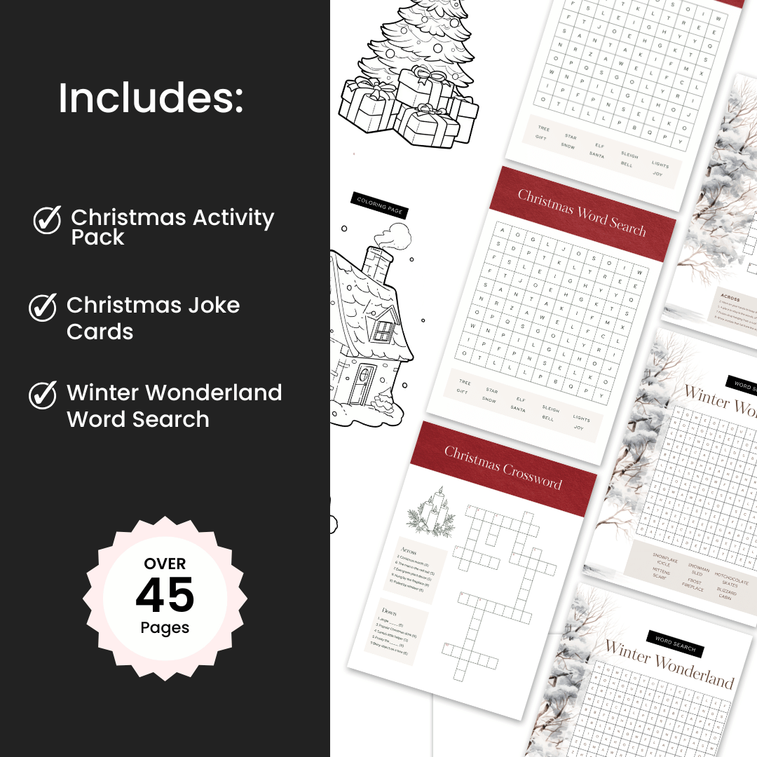 Christmas Activity Pack Templates