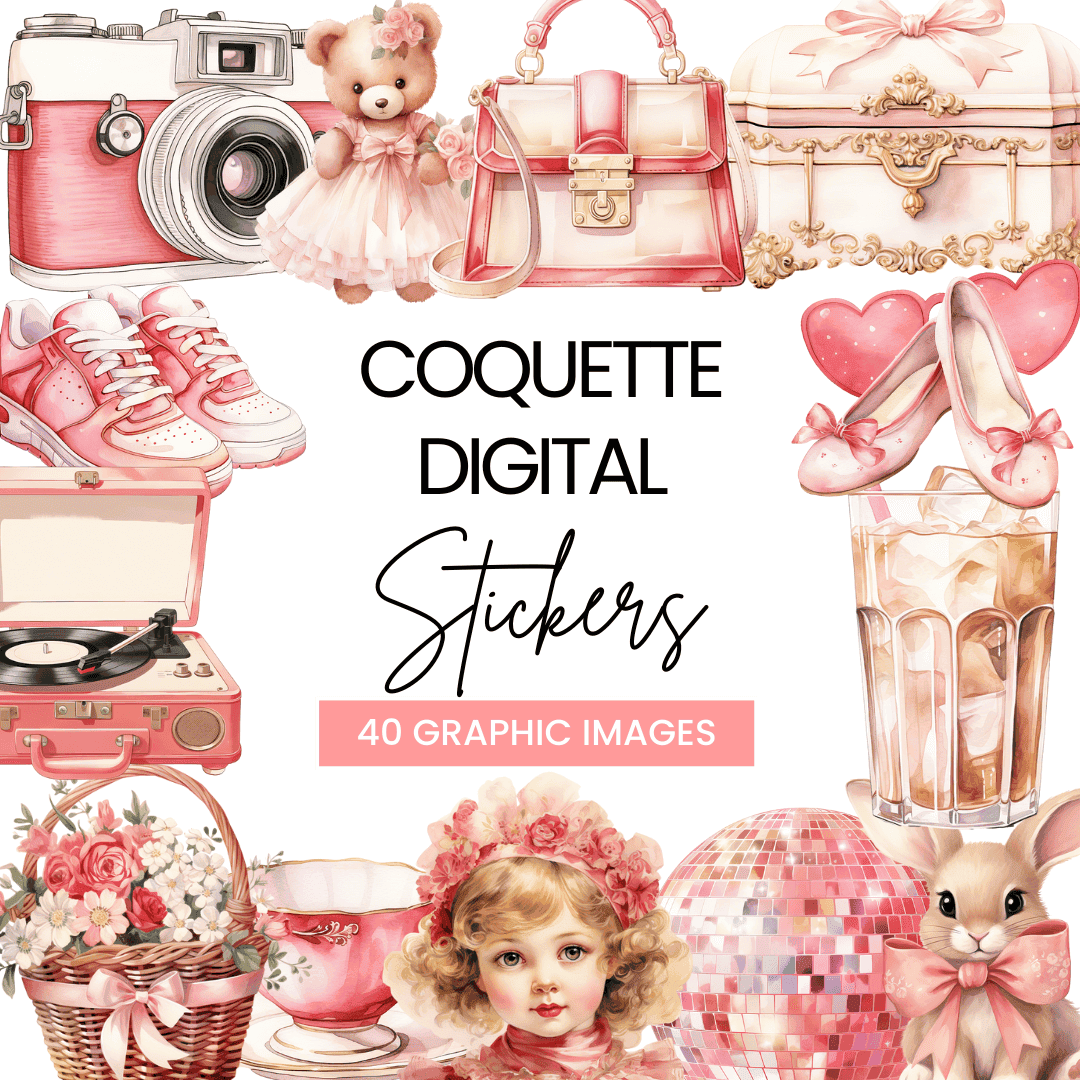 Coquette Digital Stickers