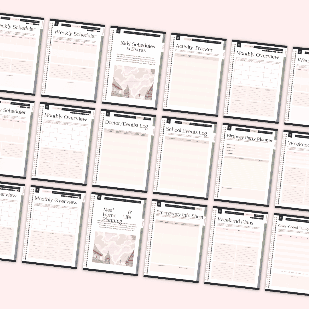 Digital Planner for Busy Moms Mock up 2