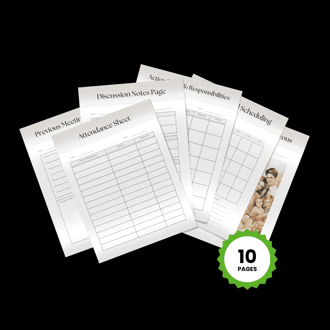 Family Meeting Planner Images