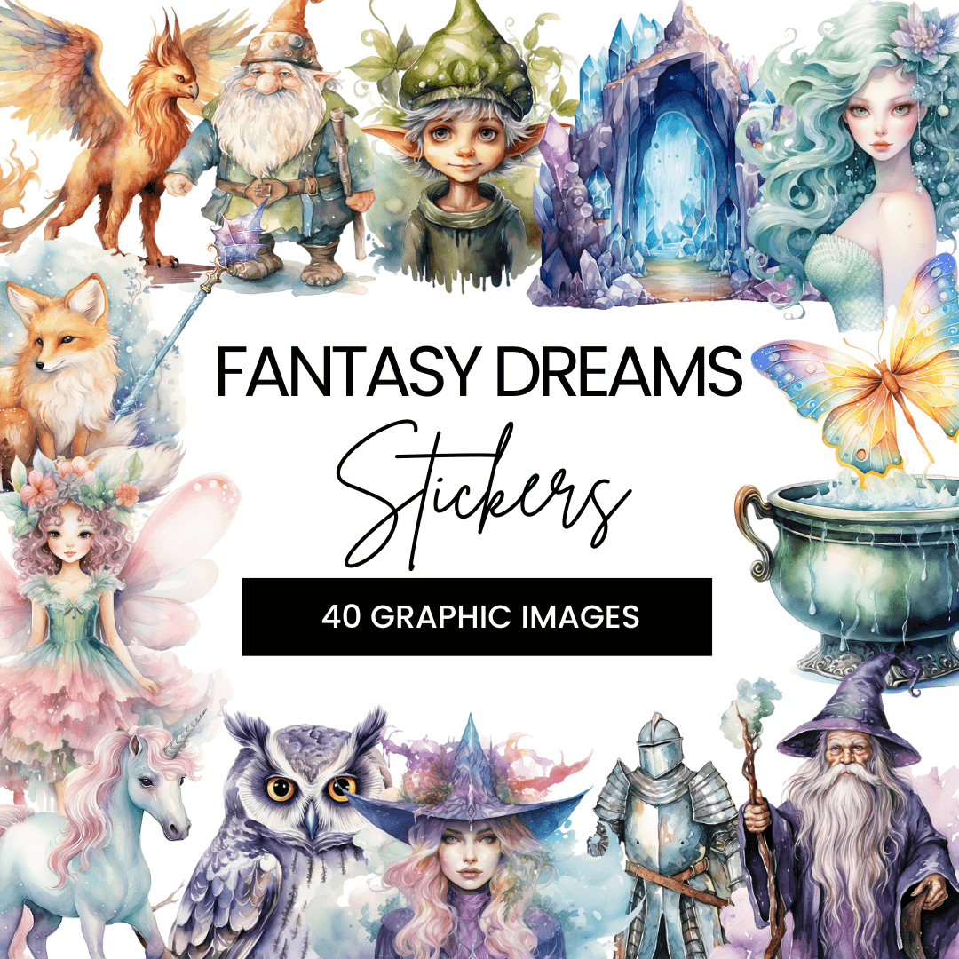 Fantasy Dreams Digital Stickers