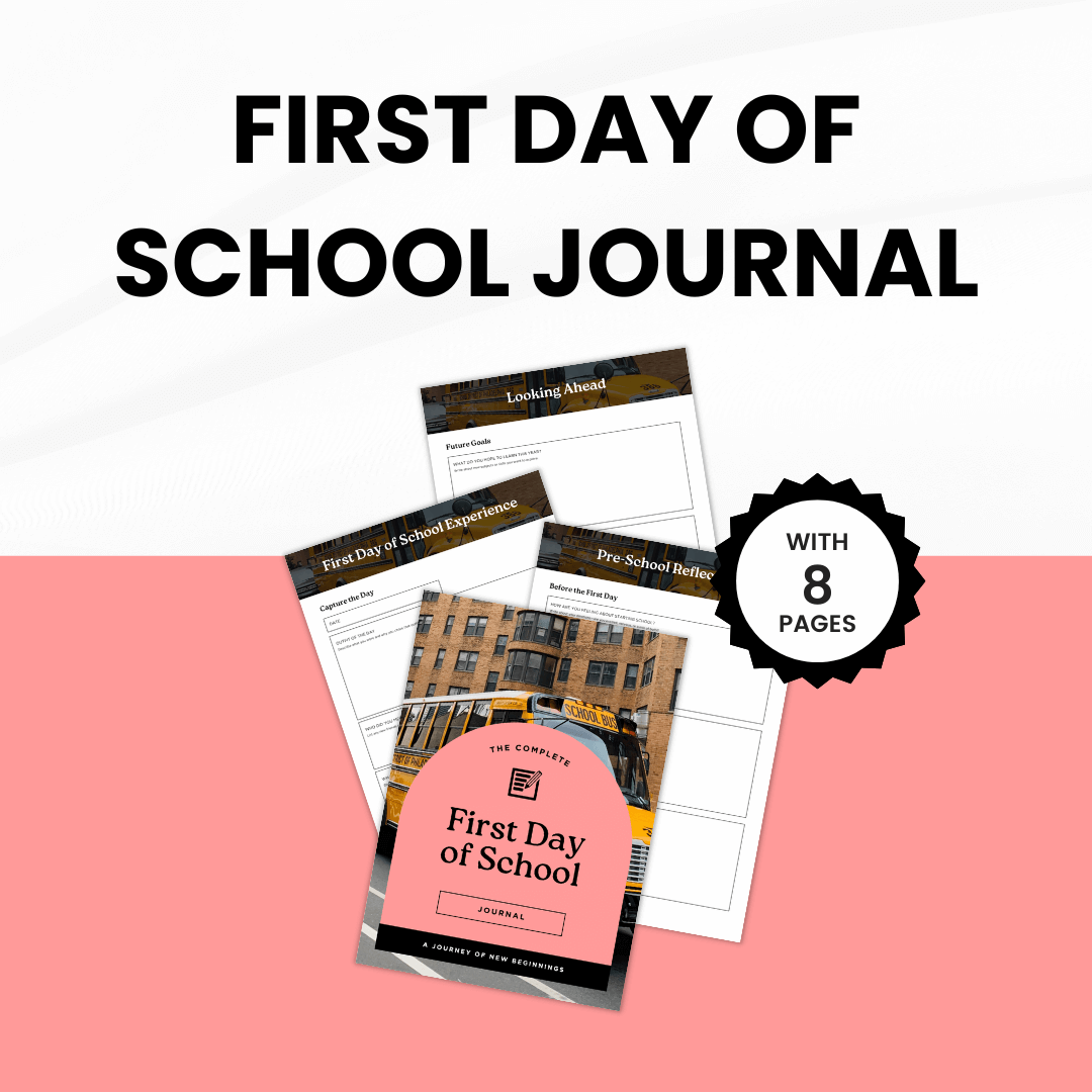 First Day Of School Journal Images