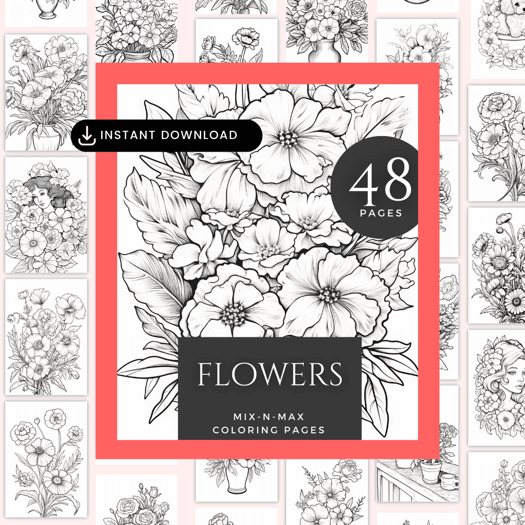 Flowers Coloring Pages HobbyScool