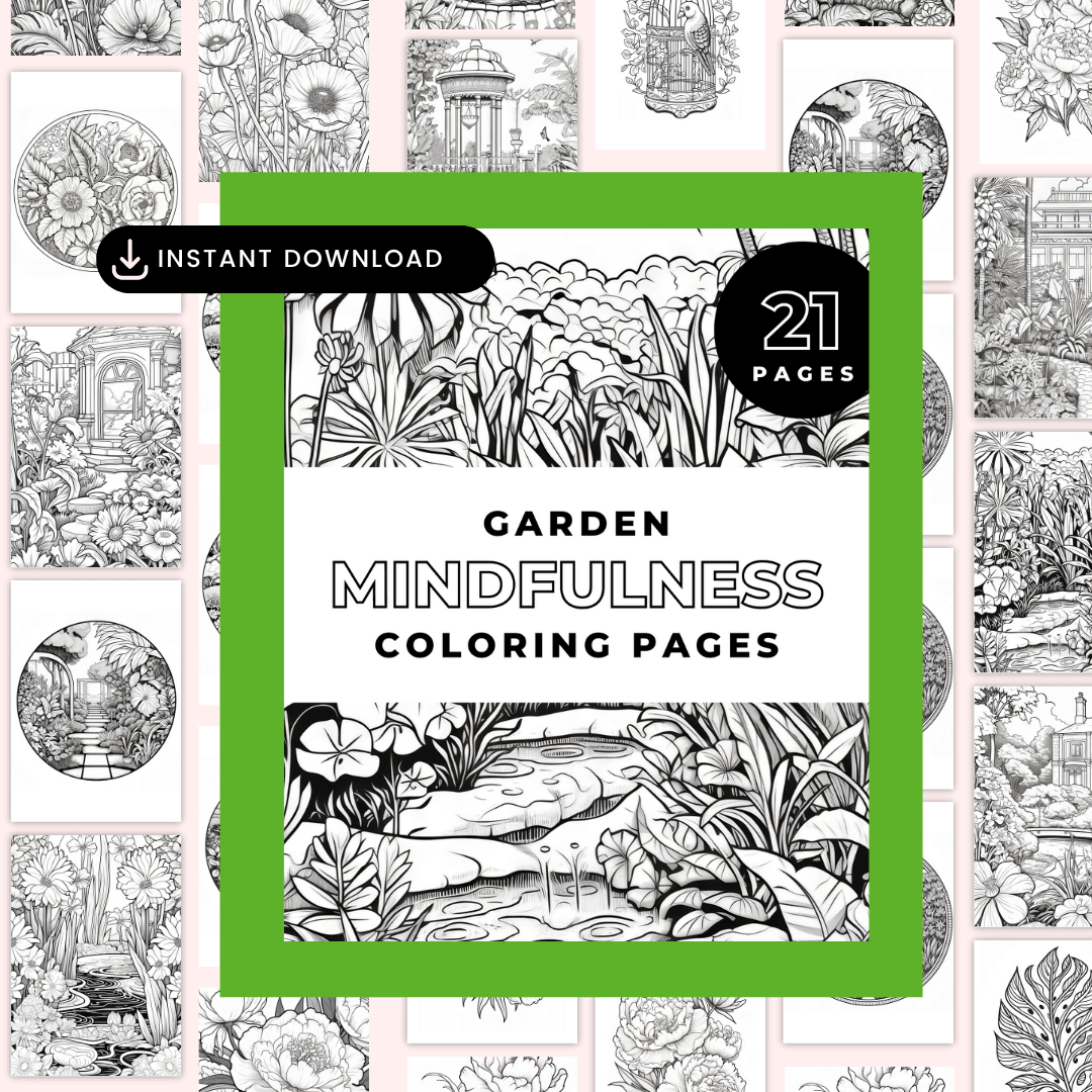 Garden Mindfulness Coloring Pages Images