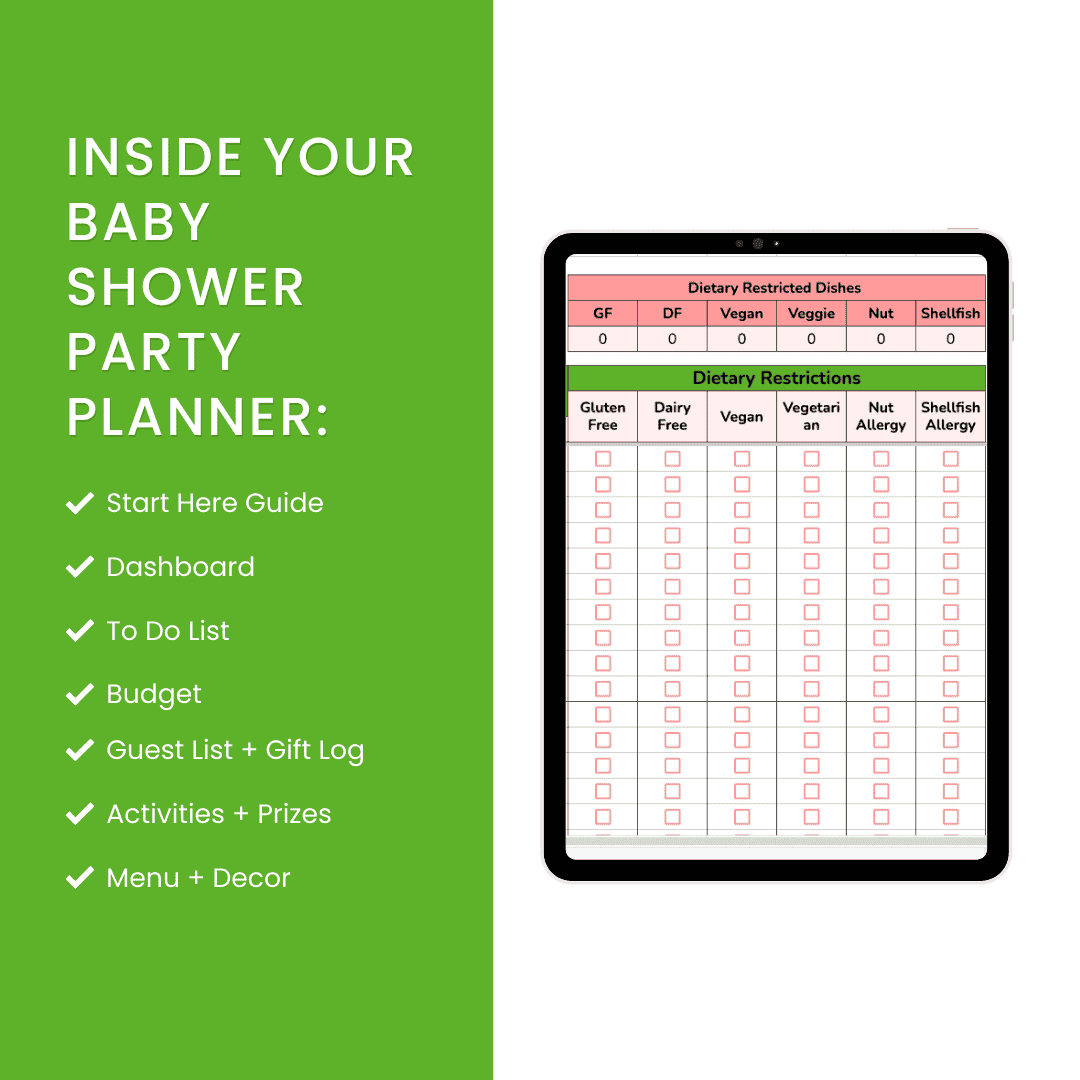 HobbyScool Baby Shower Party Planner Mockup 1