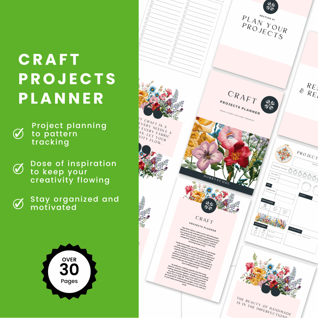 HobbyScool Craft Projects Planner Features