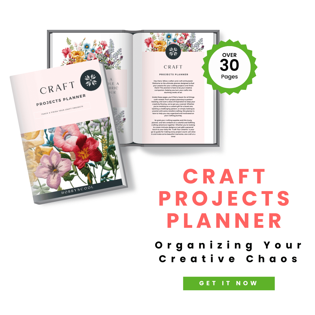 HobbyScool Craft Projects Planner Mock-Up