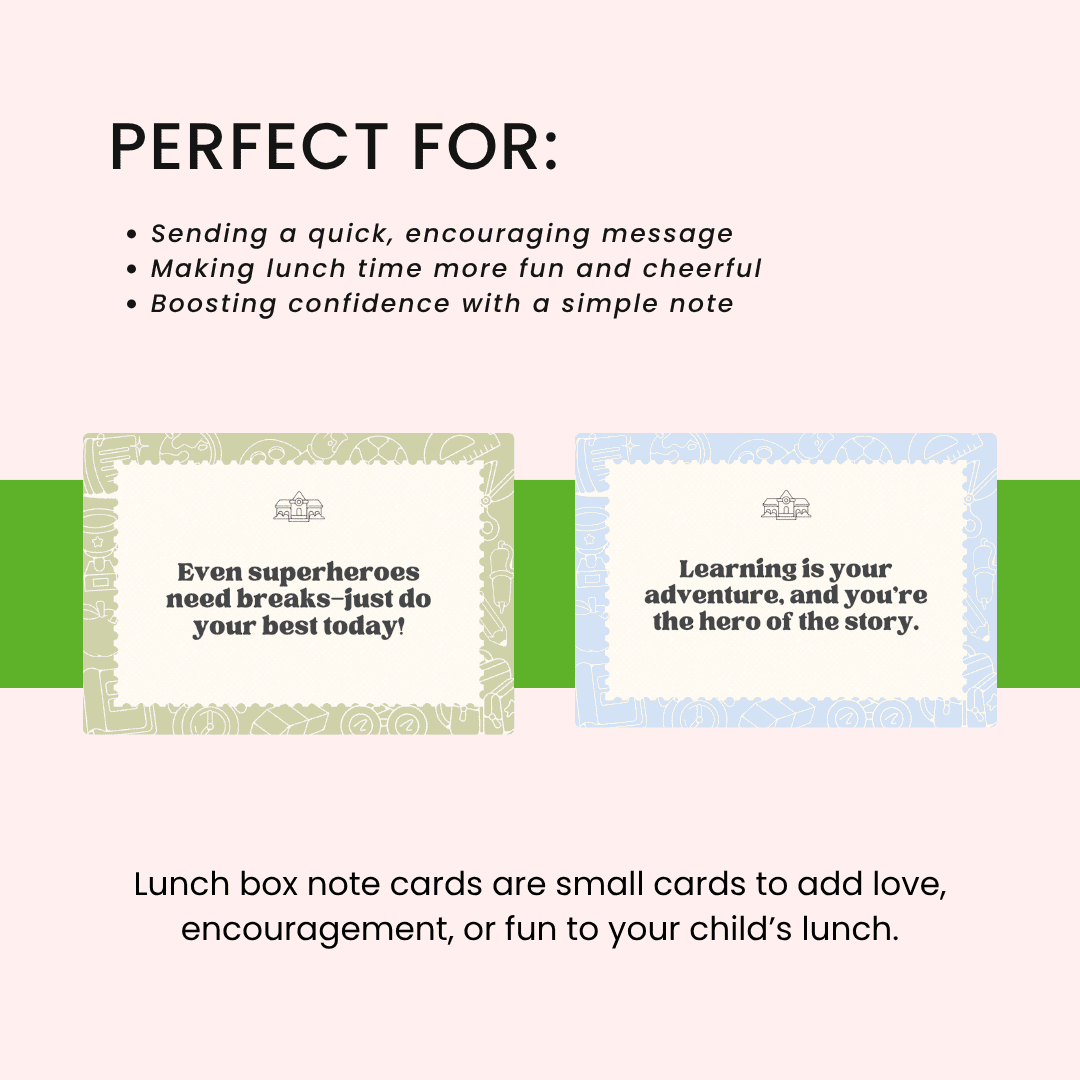 Lunch Box Note Cards Page 2