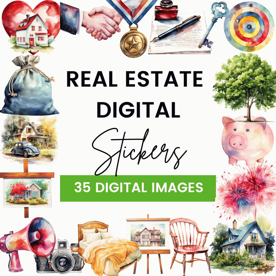 Real Estate Digital Stickers Template