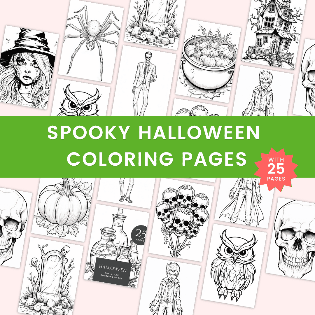 Spooky Halloween Coloring Pages