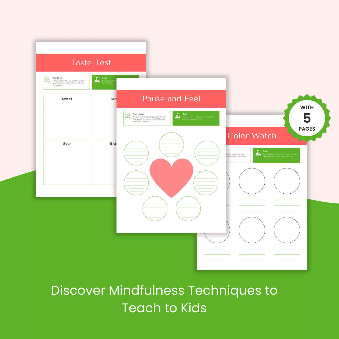 Kids Mindfulness Activity Sheets HobbyScool