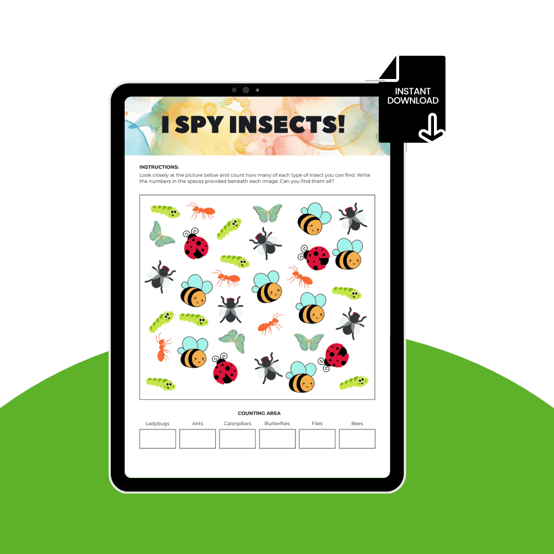 Kids I Spy Sheets Template