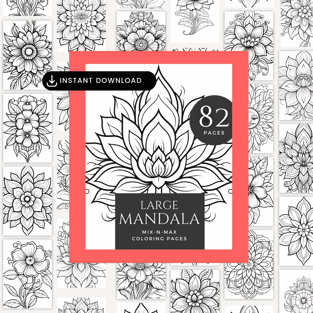Mandala Coloring Book HobbyScool