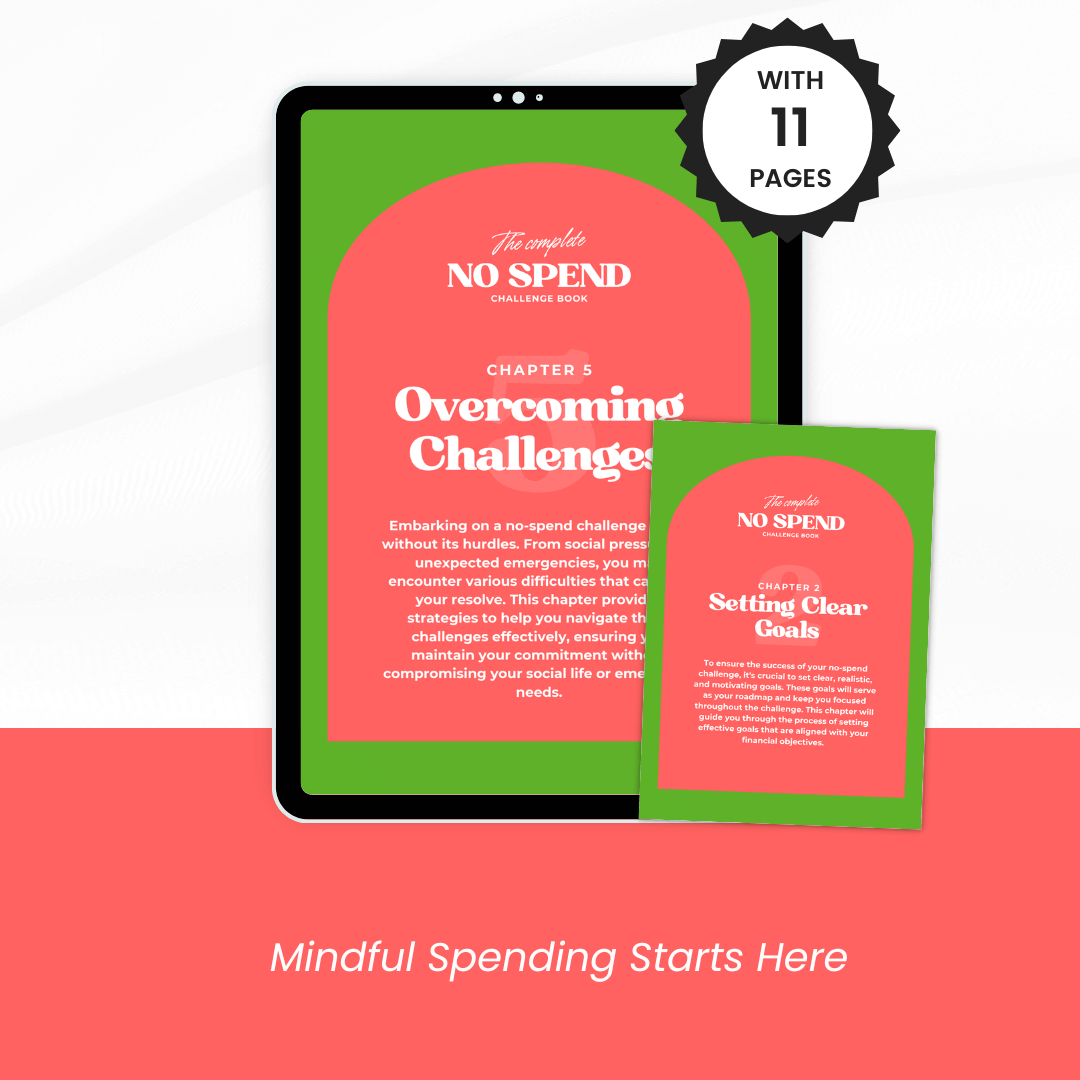 No Spend Challenge Book Images