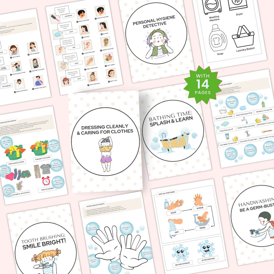 Personal Hygiene Activity Pages Images