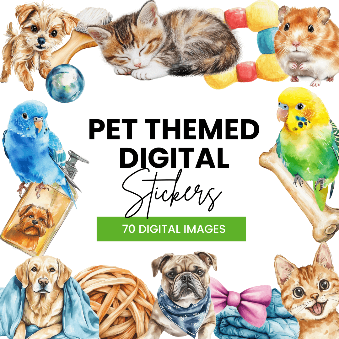 Pet Themed Digital Stickers