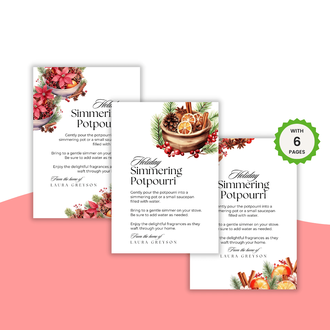 Potpourri Tags with 6 Pages Templates
