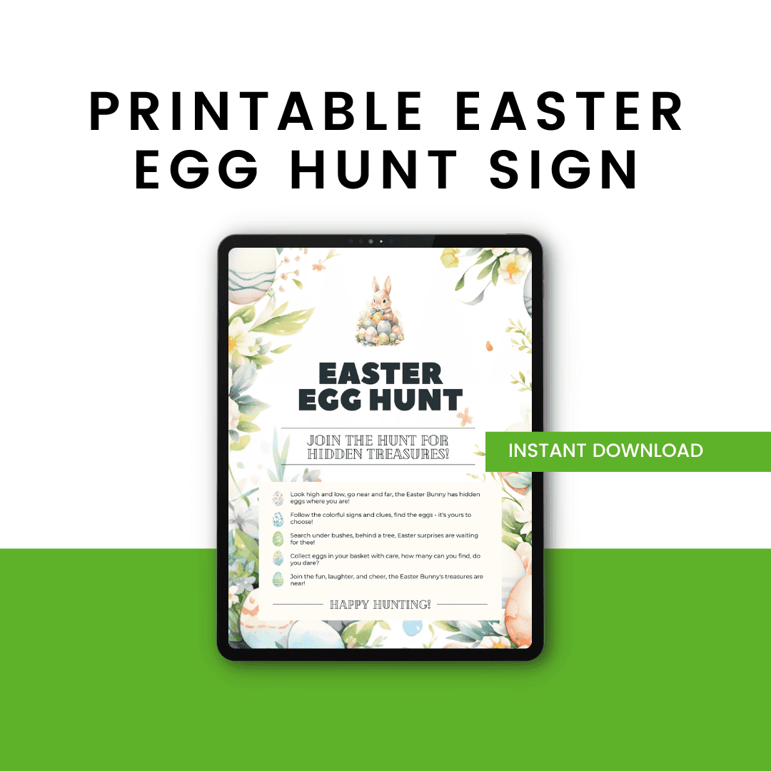 Printable Easter Egg Hunt Sign