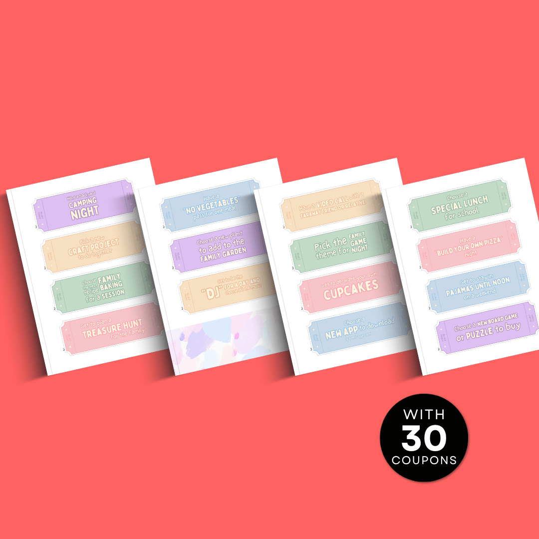 Reading Coupons For Kids Templates