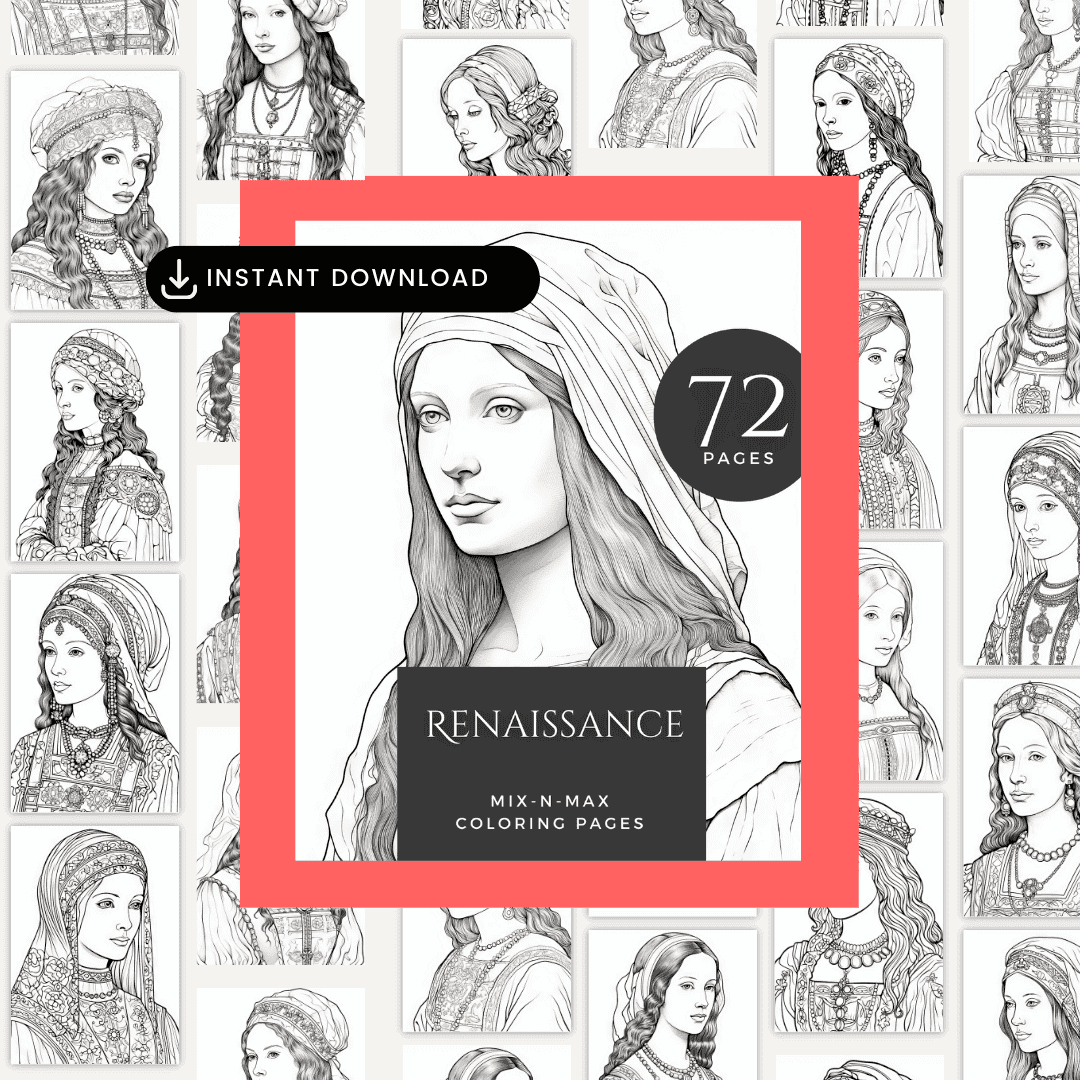 Renaissance Coloring Book HobbyScool