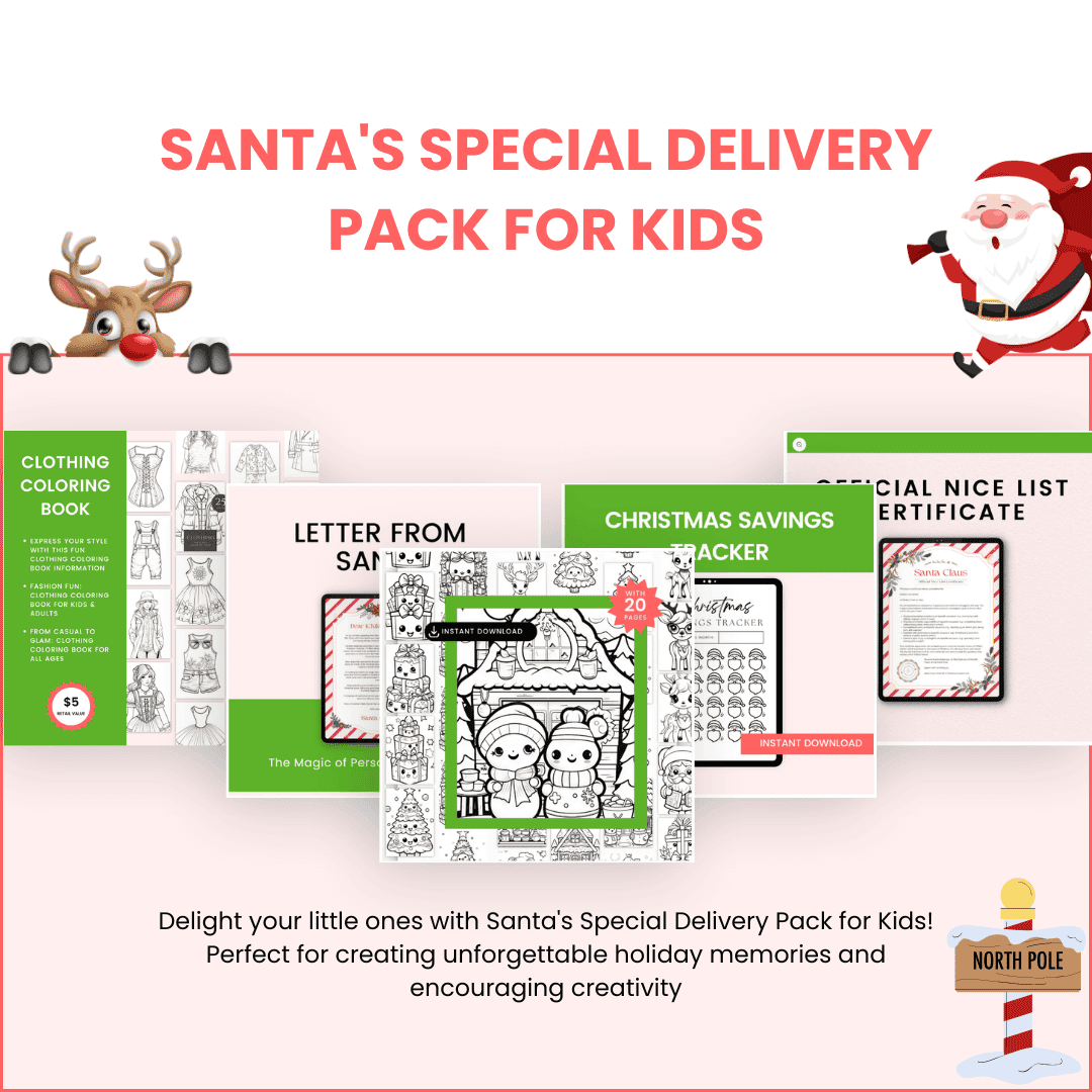 Santas Special Delivery Pack For Kids