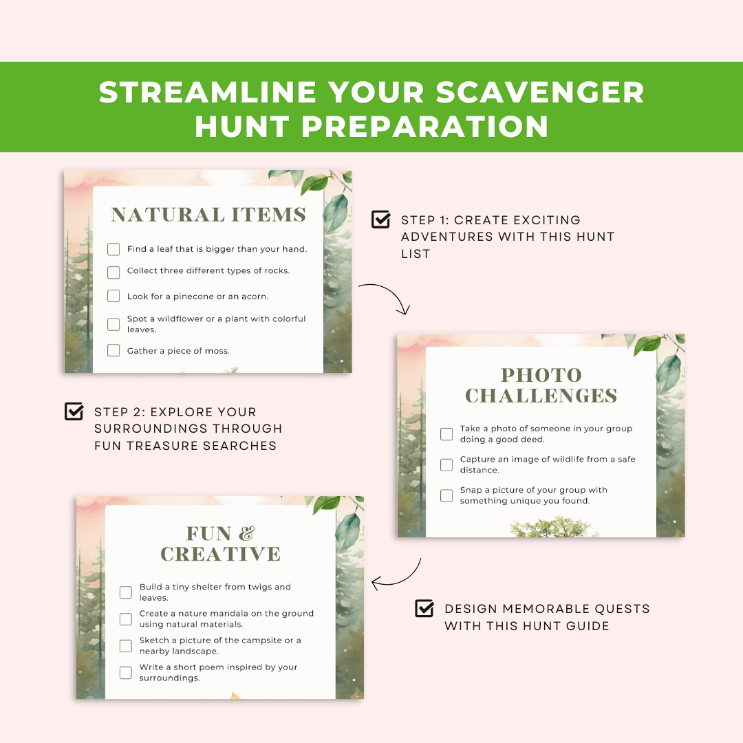 Scavenger Hunt List Preparation