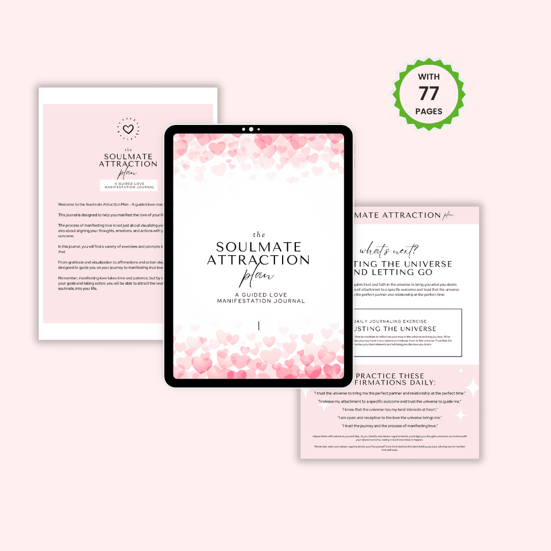 Soulmate Attraction Plan Journal HobbyScool