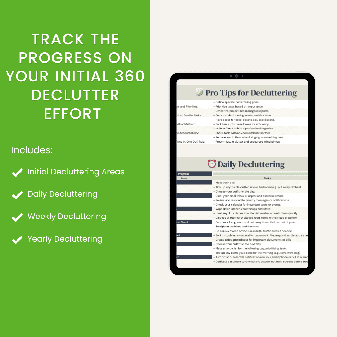 The Ultimate Declutter Dashboard Info