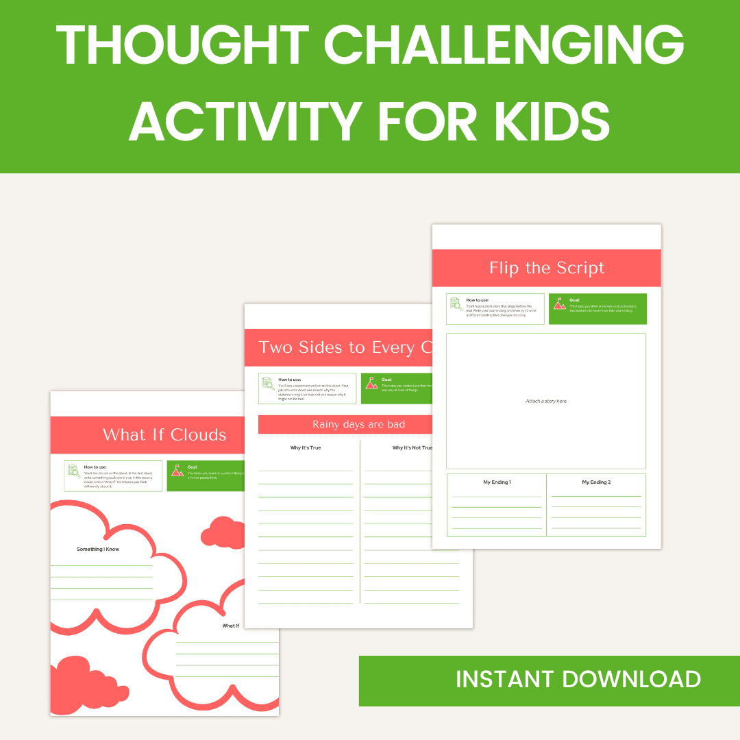 Thought Challenging Activity for Kids HobbyScool