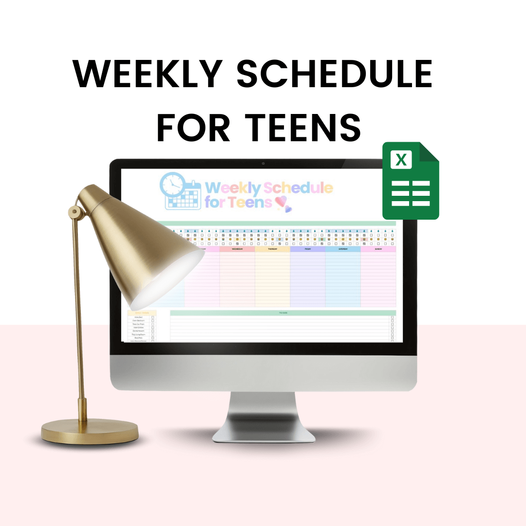 Weekly Schedule For Teens