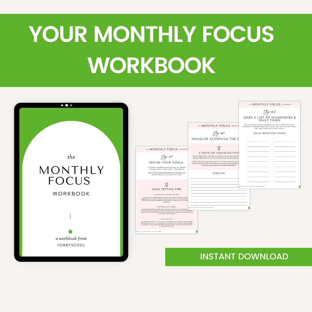 Your Monthly Focus Workbook Images