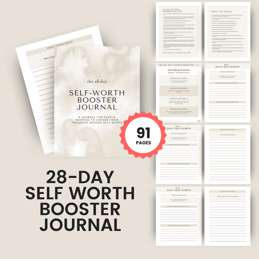 28-Day Self-Worth Booster Journal HobbyScool