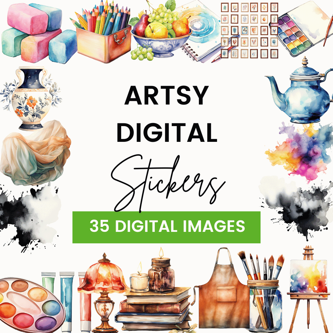 Artsy Digital Stickers