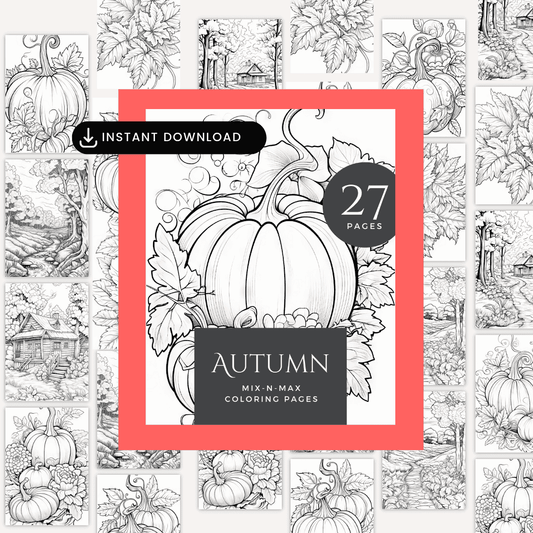 Autumn Adult Coloring Pages HobbyScool