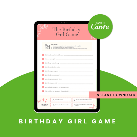 Birthday Girl Game Mockup