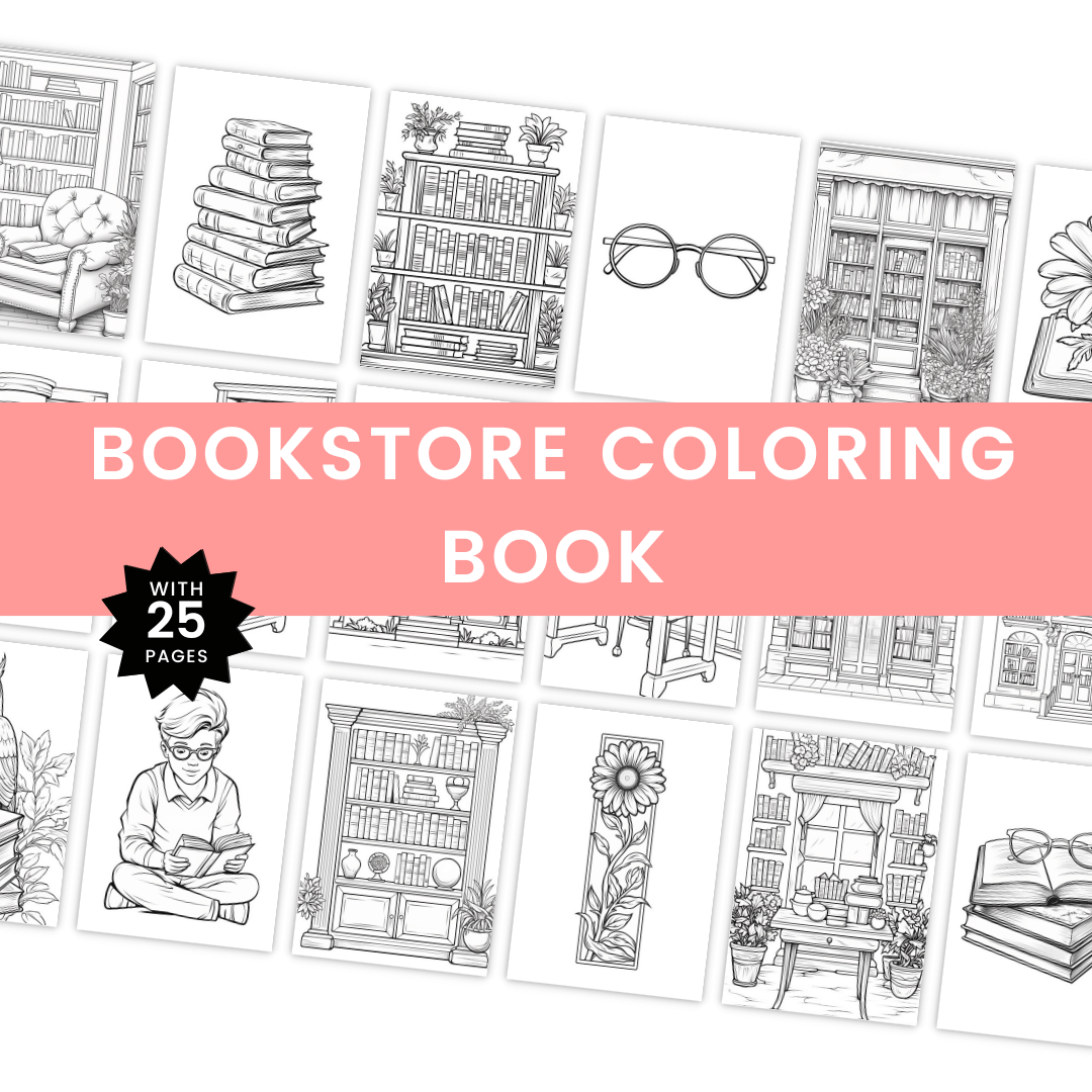 Bookstore Coloring Book