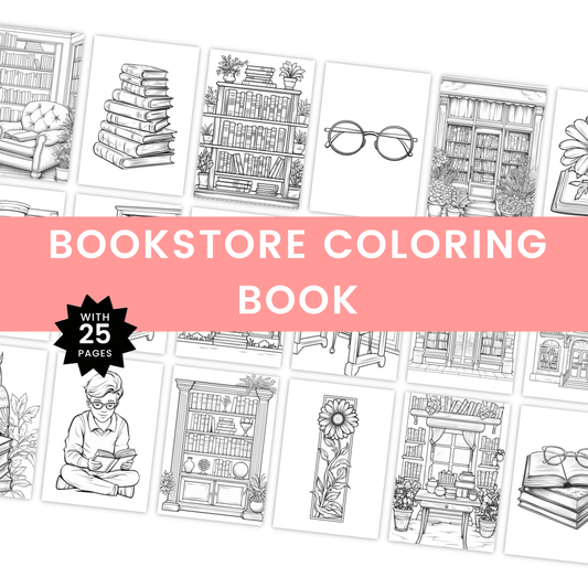 Bookstore Coloring Book
