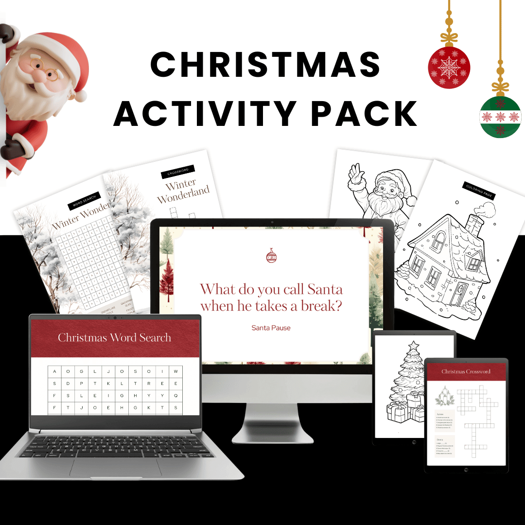 Christmas Activity Pack Mockup