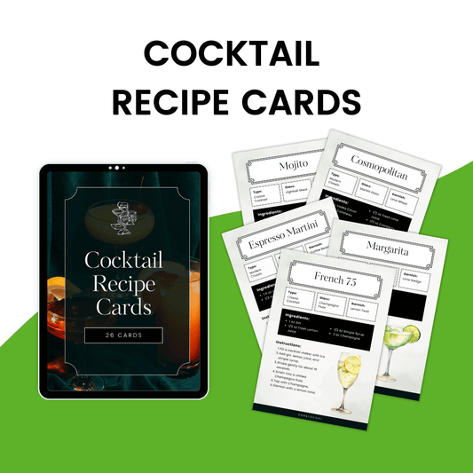 Cocktail Recipe Cards