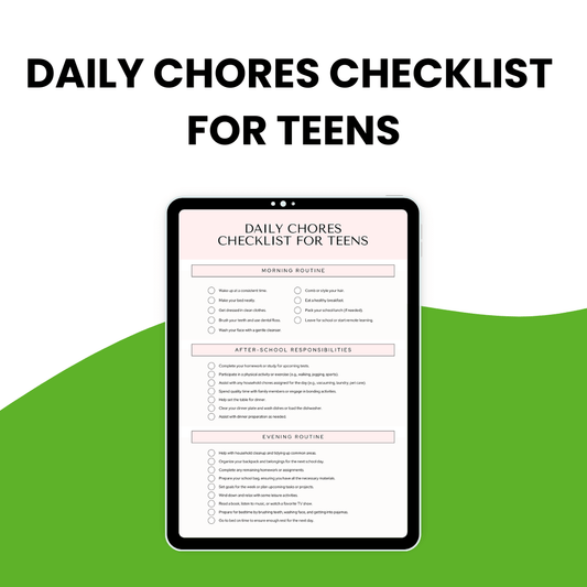 Daily Chores Checklist For Teens