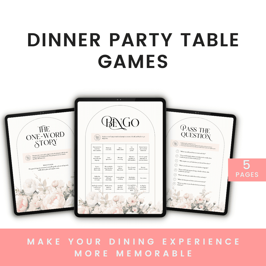 Dinner Party Table Games