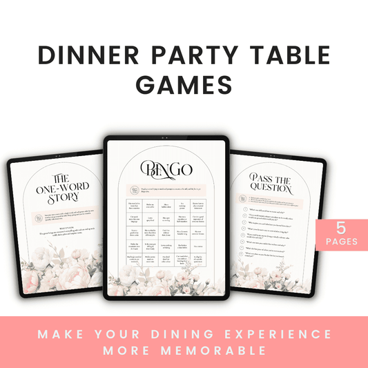 Dinner Party Table Games