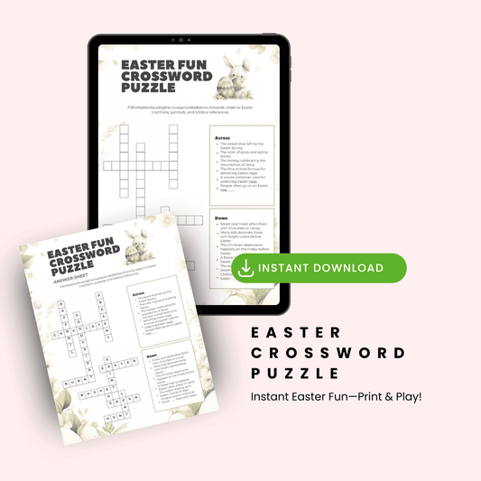 Easter Crossword Puzzle Mockup