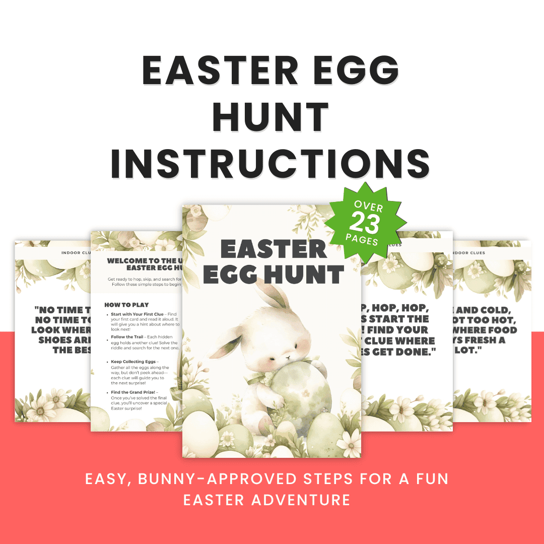 Easter Egg Hunt Instructions Mockup