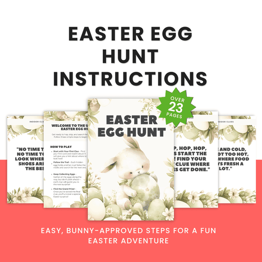 Easter Egg Hunt Instructions Mockup